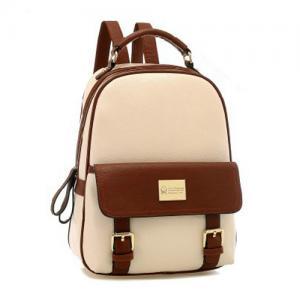 Retro Cute Leisure Mixing Color Backpack Bag..