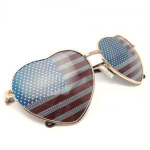 American Flag Heart Sunglasses