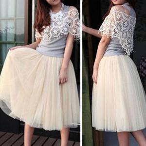 Fashion Multilayer Gauze Tutu Skirt [grxjy561845]