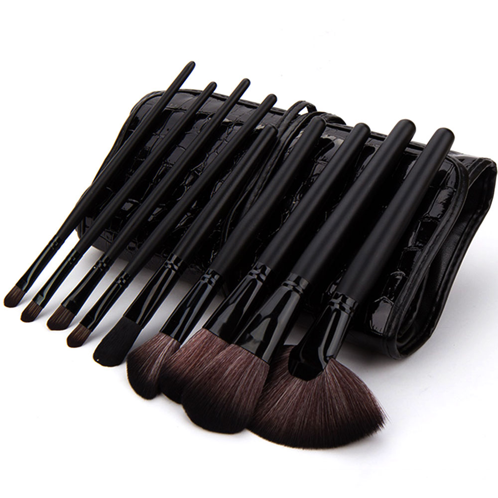 24 Pcs Makeup Cosmetic Brushes Set With Black Red Case Bag [grxjy5140022] on Luulla