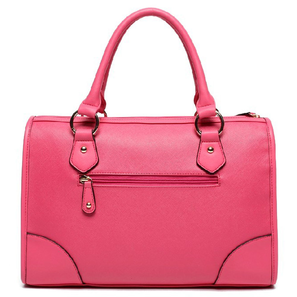 Candy Color Double Handle Handbag Purse Crossbody Shoulder Bag ...