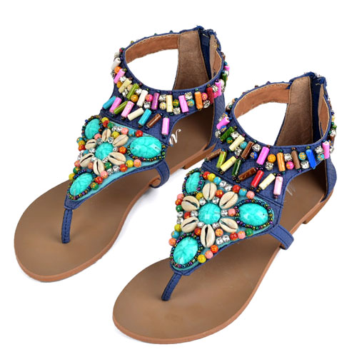 colorful thong sandals