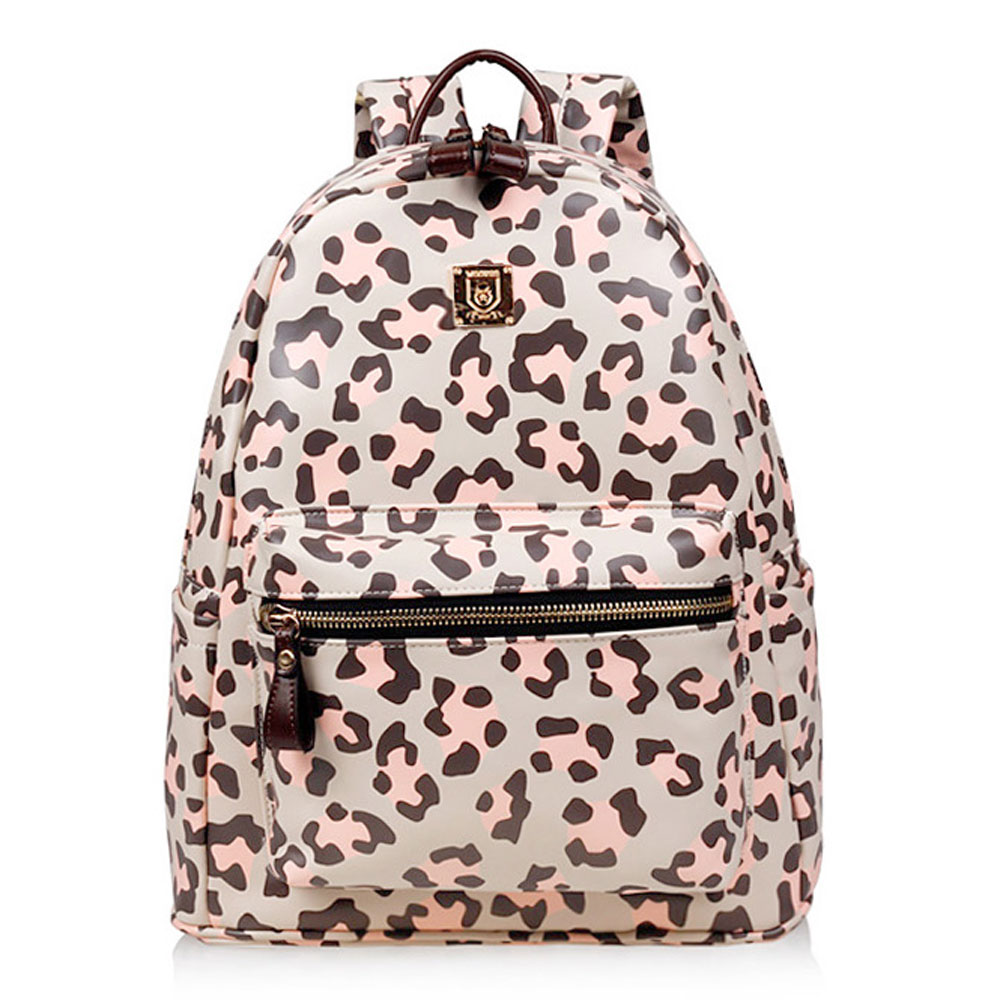 Leopard Print School Travel Gym Shoulder Bag Backpack [grxjy520326]