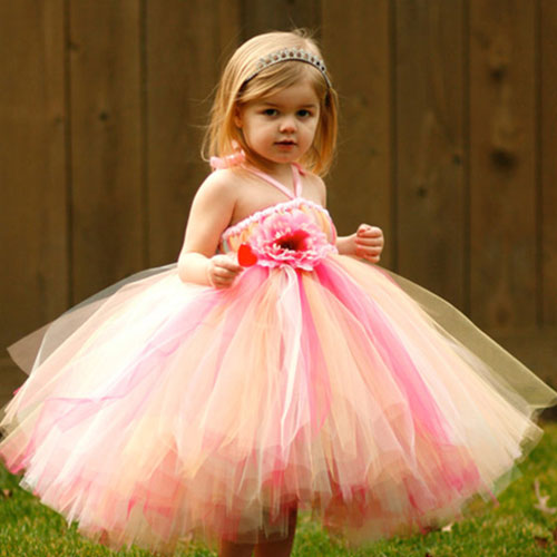 Kids Flower Girl Wedding Pageant Party Tulle Dress [grxjy561381] on Luulla