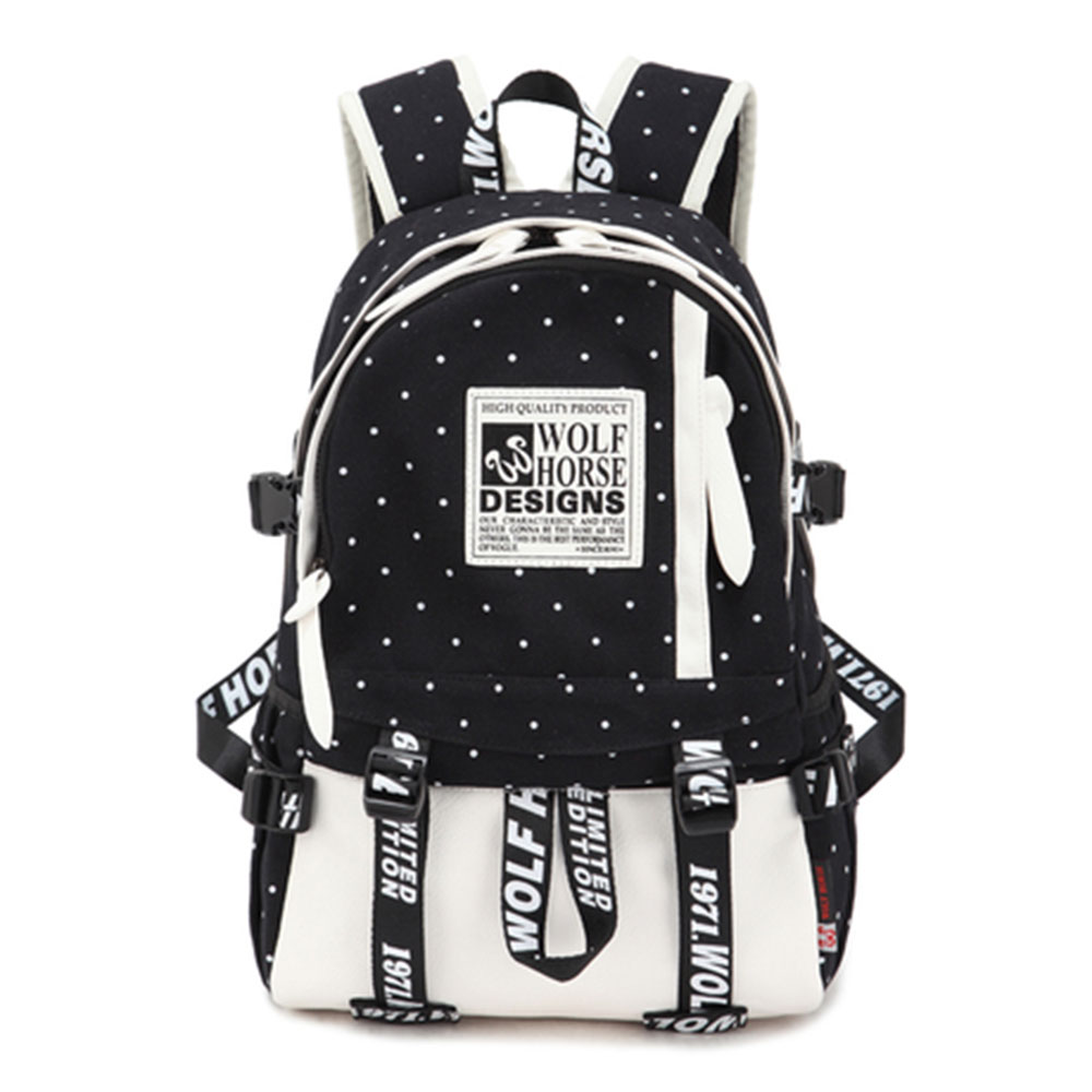 Unisex Polka Dots Travel Camp Book Bag Backpack Rucksack [grxjy520367 ...