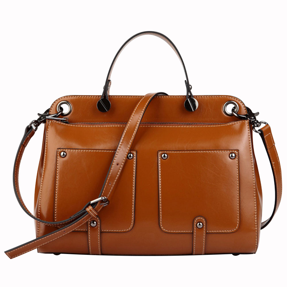 Vintage Simple Large Rivets Shoulder Bag Tote Handbag [grxjy520386] on ...