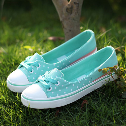 slip on flat canvas sneakers