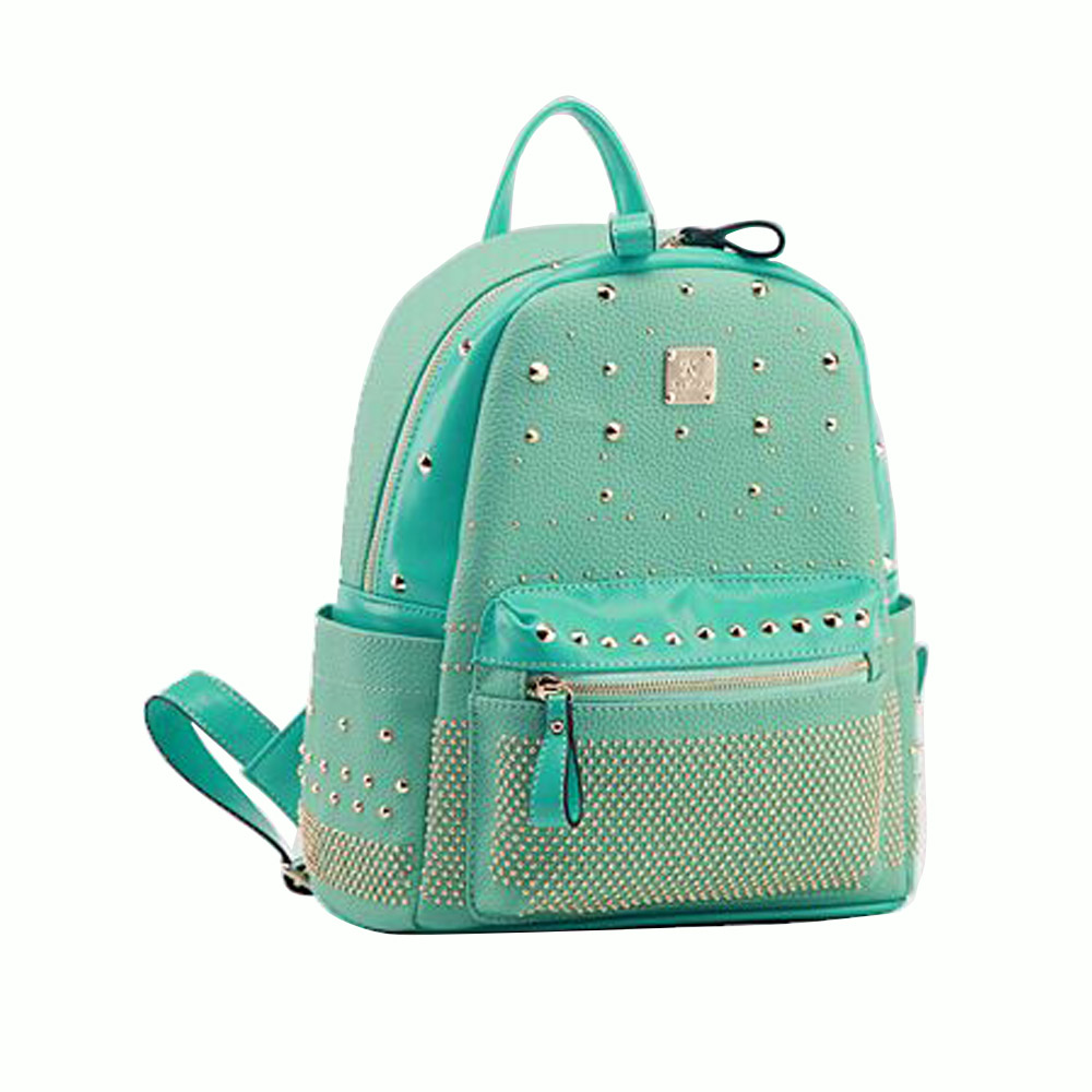 Fashion Round Rivets Backpack School Bag [grxjy5204142] on Luulla