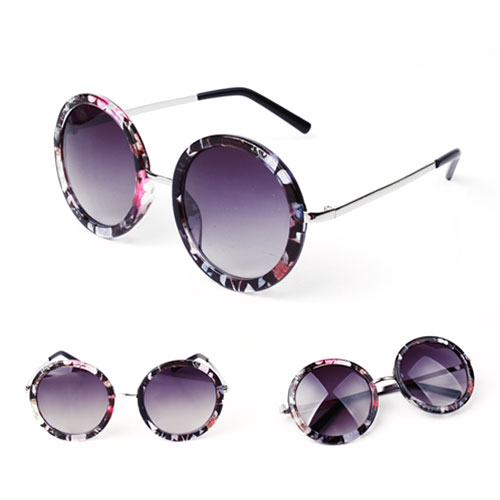 vintage round frame sunglasses