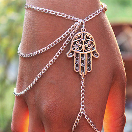 Fashion Buddha's Hand Tassels Mitten Bracelet [grxjy51201233]