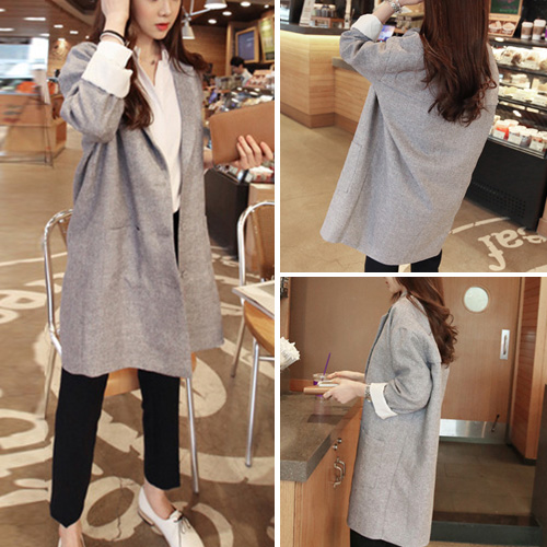 Fashion Solid Color Long Sleeve Blazer [grxjy56002479] on Luulla