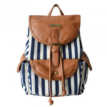 Fashion Contrast Color Canvas Backpack Travelling Bag [grxjy5204205] on ...