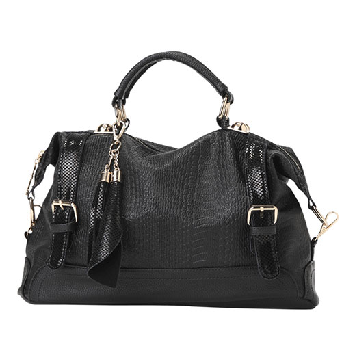 [grxjy520160]european Style Elegant Retro Pure Color Fringe Handbag on ...