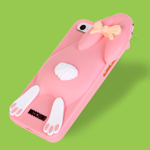 Iphone 4/5/5s Cute Protective Crouching Rabbit Bowtie Phone Shell Case ...