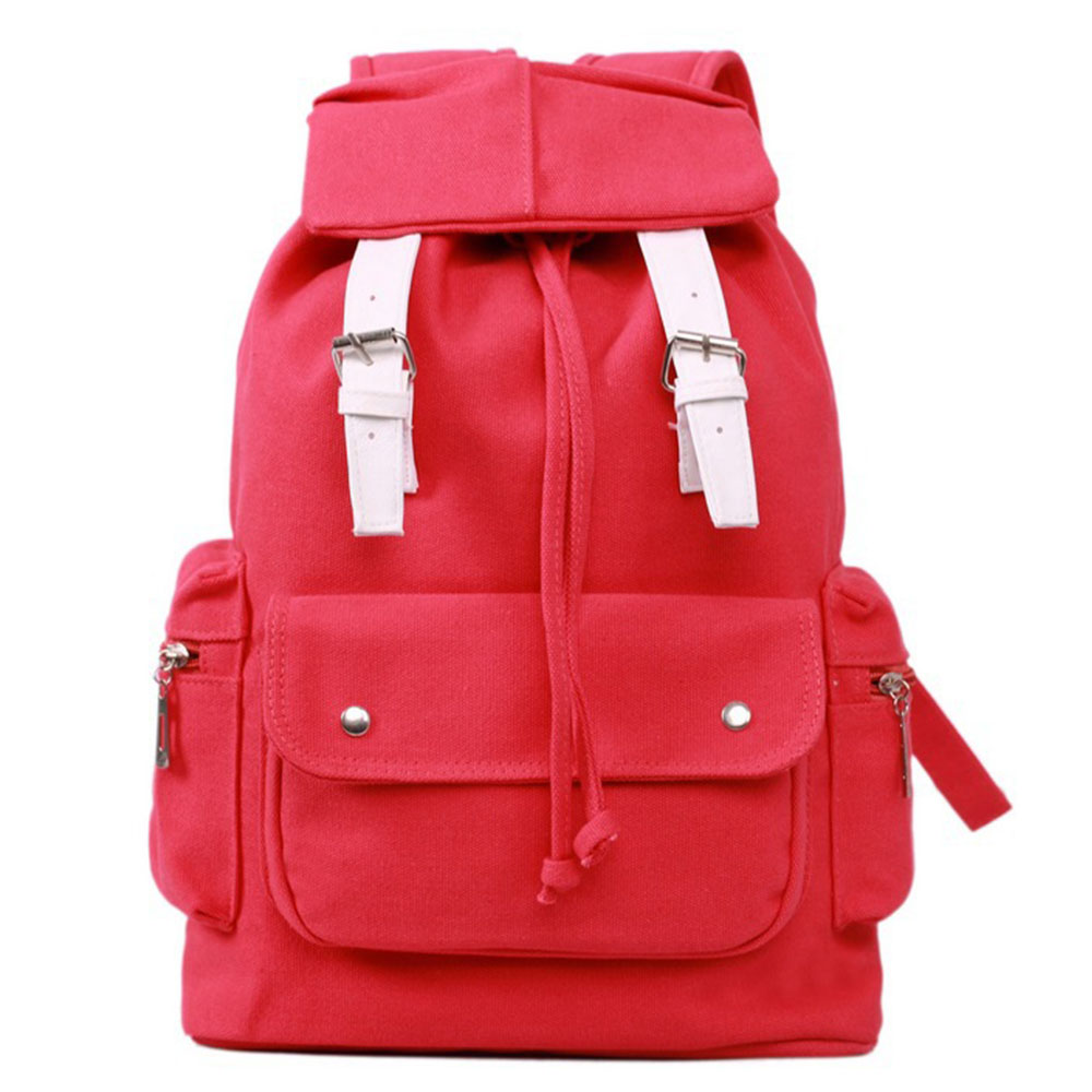 Buckles Drawstring Backpack Rucksack School Travel Shoulder Bag [grxjy520331] on Luulla
