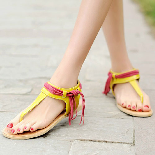 tassel flip flops