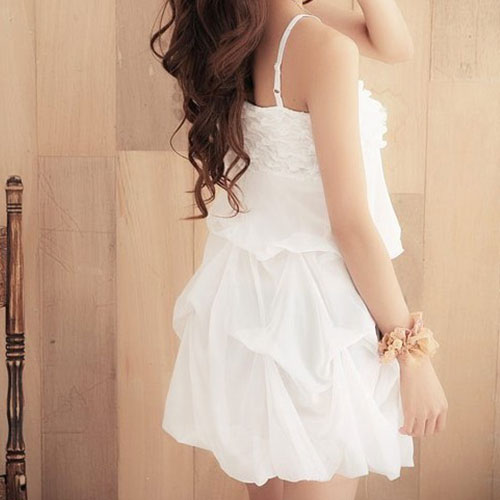 Ruffled Slip Dress