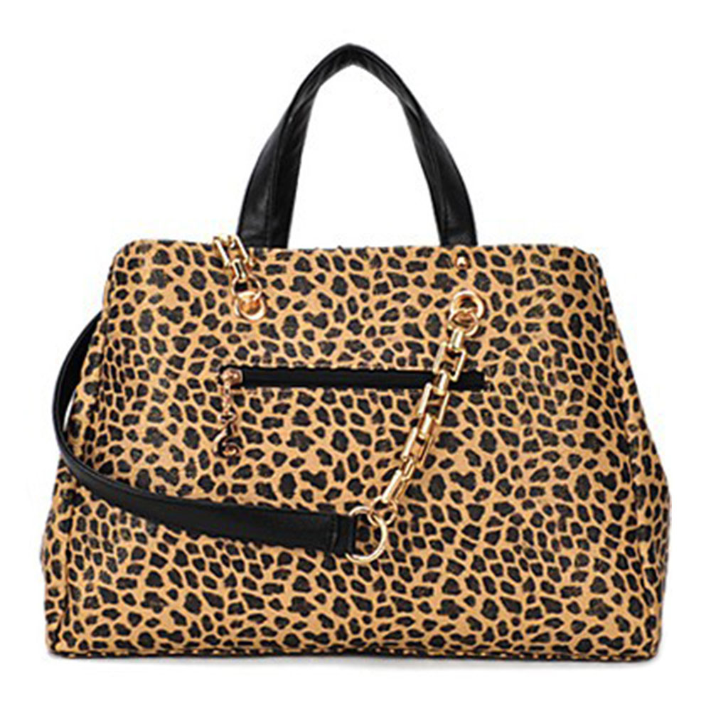 Black Sequins Wild Leopard Print Chain Strap Purse Bag Handbag ...