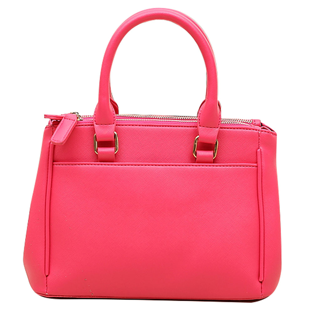 Solid Color Double Handle Tote Handbag Cross Body Shoulder Bag ...