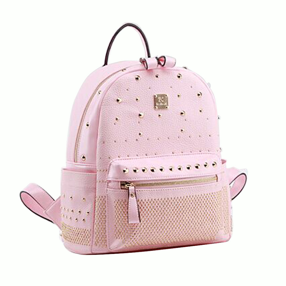 Fashion Round Rivets Backpack School Bag [grxjy5204142] on Luulla