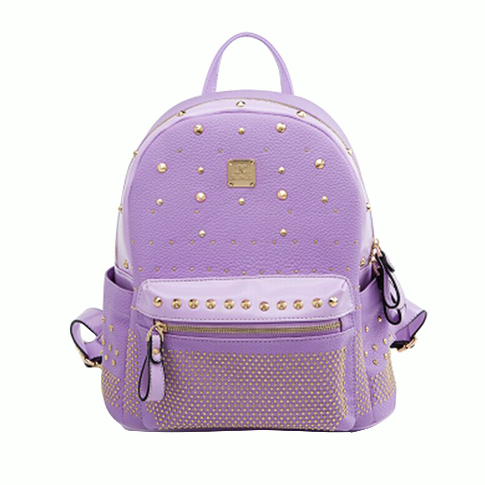 Fashion Round Rivets Backpack School Bag [grxjy5204142] on Luulla