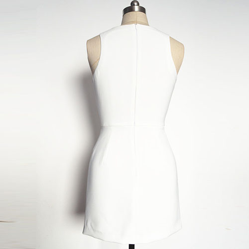 Fashion Slim Fit Slit Hem Solid Color Dress [gyxh0328] on Luulla